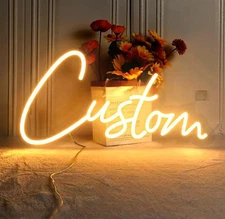 Personalized Neon Sign Custom LED Neon Name Sign Home Decor Logo Business Sign