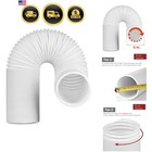 Portable Air Conditioner Exhaust Hose 5 Inch Diameter Extendable 78 Inch