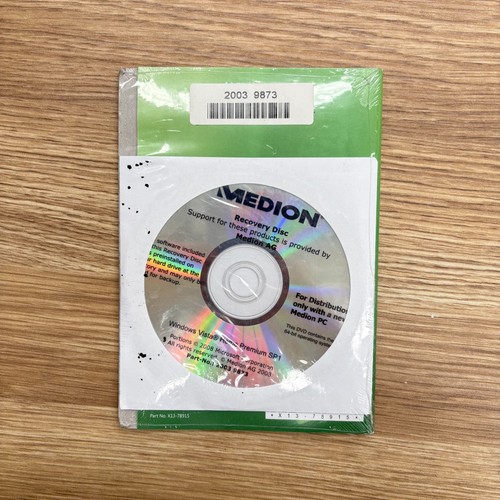 Windows Vista Home Premium 32-bit Medion Recovery Disc New Sealed - Picture 2 of 3