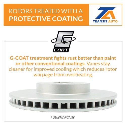 Disc Coated Rotors Semi-Metallic Pads Parking Brake Shoes Hardware Rear Kit For - Picture 3 of 12