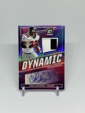 Jamal Anderson 2024 Donruss Optic Football /25 Dynamic Patch Autographs #DPA-JAN