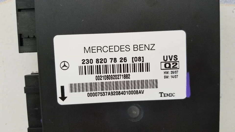 09 MERCEDES BENZ AMG SL63 R230 CONVERTIBLE TECHO PLEGABLE CONTROL 2308207826 Foto 3 de 4