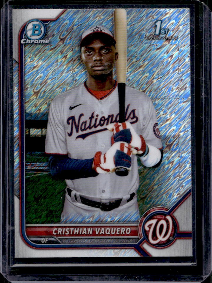 2022 Bowman Chrome Cristhian Vaquero Shimmer Refractor 1st #BCP-157