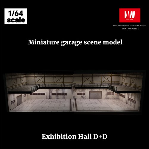 1/64 Diorama Car Garage Model LED Lighting City Parking Lot Scene Display Model - Picture 129 of 187