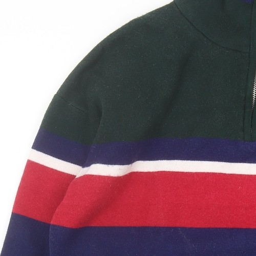 Urban Outfitters Men's Multicoloured Small Striped Full Zip Jumper - Picture 10 of 12