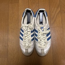 adidas 80s Vintage Sneakers ROM White Blue Size 10 1/2 Made in Yugoslavia Men's