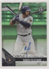 2021 Bowman Platinum Top Prospects Green 14/99 Mario Feliciano #TOP-82 Auto 04cw