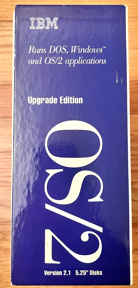 IBM OS/2 Versión 2.1 Ejecuta Dos, Windows y OS/2 aplicaciones. Edición de actualización de disco 5,25 Foto 4 de 4