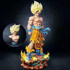 Dragon Ball Z Goku Action Figure with LED Base & Interchangeable Heads