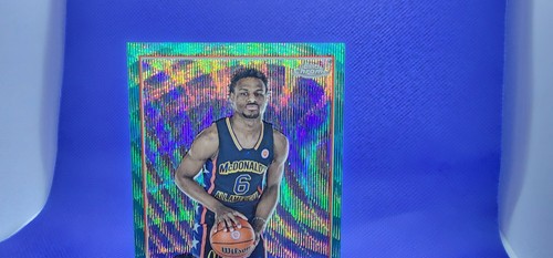 2023 Topps Chrome McDonald's All American Bronny James aqua Raywave # 120/199 - Bild 4 von 7