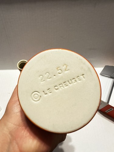 LE CREUSET Oil and Vinegar Set FlameOrange Stoneware Ceramic 240ml 8oz NEW - Picture 7 of 11