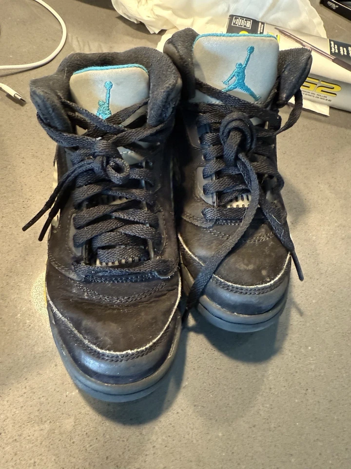 Jordan 5 Aqua Sz 11.5c Used With Replacement Box - Image 2 of 4
