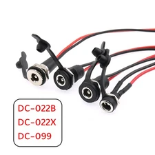 DC Female Panel Mount Power Supply Jack Socket Plugs Connector 5.5mm×(2.1/2.5)mm