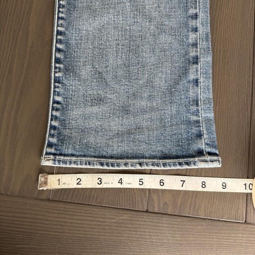 Jeans Hebilla Outpost Makers Hombres 32x34 Pierna Recta Azul Lavado Claro Elastizado Denim - Imagen 4 de 13