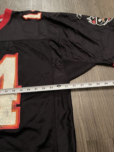 Vintage Brad Johnson Tampa Bay Buccaneers Reebok schwarz Footballl Trikot Herren XL - Bild 10 von 11
