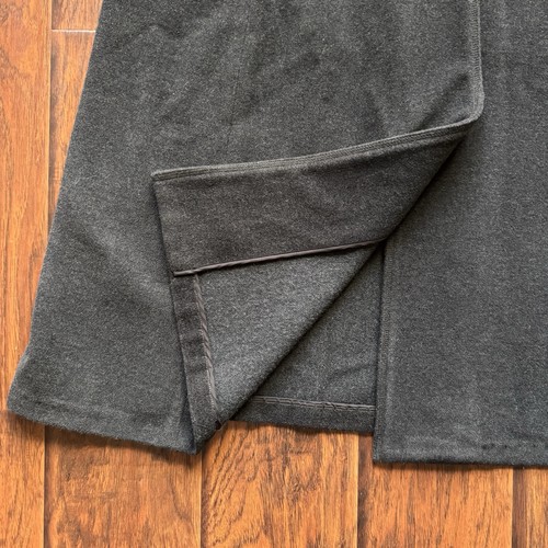 Eileen Fisher langer Mantel Wollmischung anthrazitgrau Knopfleiste Größe Petite Large - Bild 13 von 23