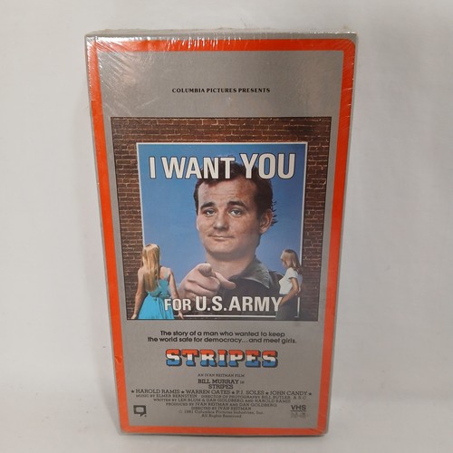 STRIPES FACTORY SEALED VHS w/ Watermarks BILL MURRAY New RCA Columbia - Picture 1 of 7