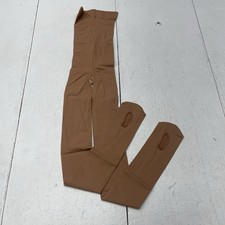 Capezio 1916 Brown Ultra Soft Self Knit Waistband Transition Tight Size 3X/4X