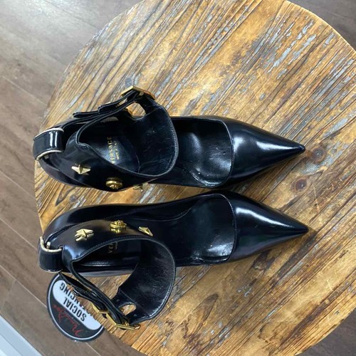 Bomba Versace negra tobillo punta puntiaguda - talla 40 - Imagen 4 de 8