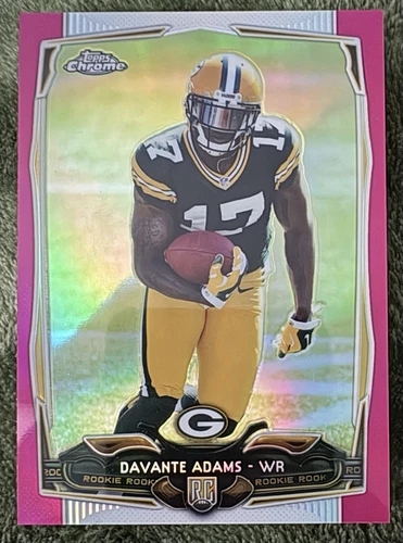 2014 Topps Chrome /399 PINK RC Refractor DAVANTE ADAMS #114 SP Rookie Rare