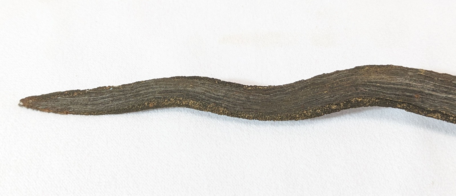 Vintage Indonesian Keris Kris Dagger Knife & Scabbard 14" Damascus Blade (2)