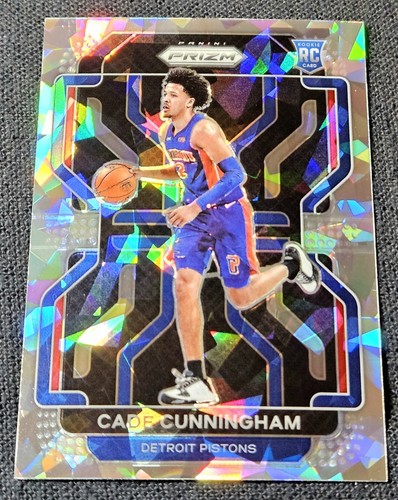 2021-22 Prizm Cracked Ice Cade Cunningham Rookie RC #282 Kolben
