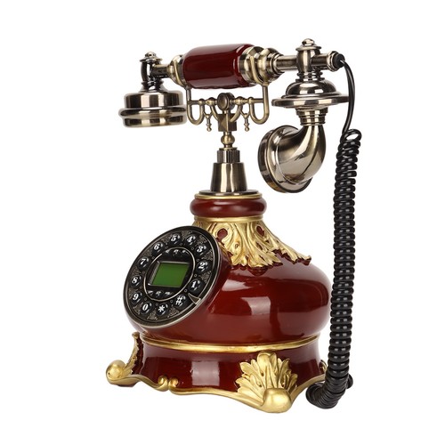 Antique Telephone Classic European Retro Digital Vintage Telephone With LCD D CB - Afbeelding 13 van 22