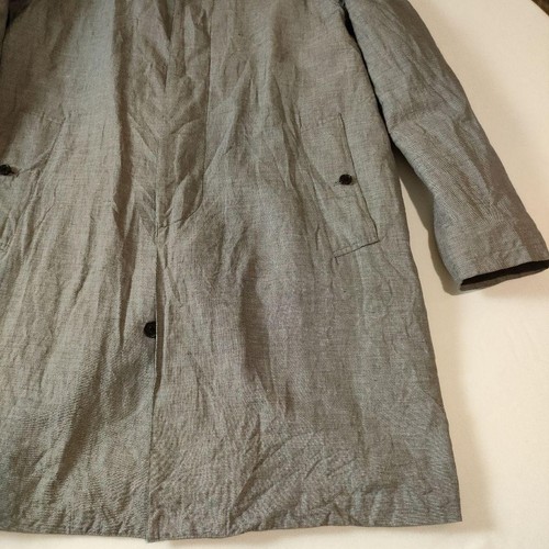 Margaret Howell MHL Cotton Linen Trench Coat Size M Tan Medium Sleeve - Picture 4 of 9