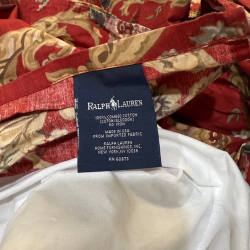 Ralph Lauren Danielle Marsielles Falda Cama King Floral Algodón OO30 - Imagen 3 de 12