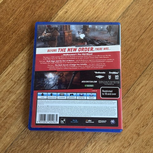 Wolfenstein The Old Blood - Sony PlayStation 4 PS4 Game - Picture 2 of 5
