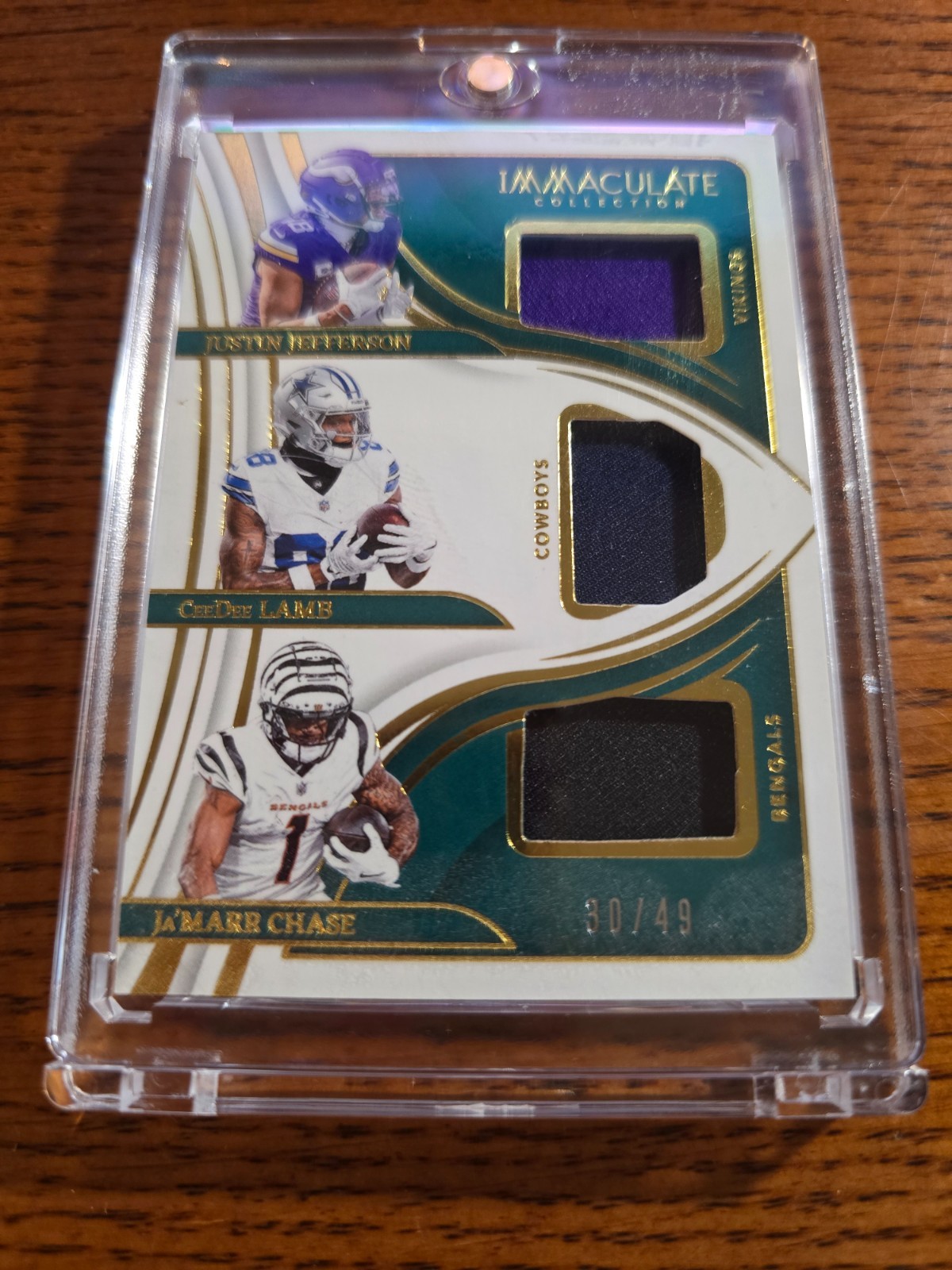 2024 Panini Immaculate Justin Jefferson Ja'Marr Chase CeeDee Lamb Jerseys 30/49