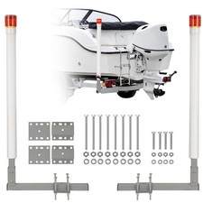 40" Boat Trailer Guide with Lights, 2PCS Rustproof Steel Trailer Guide Poles