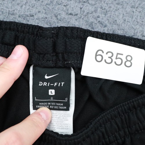 Nike Dri Fit Hombres Pantalones de Pista Grandes Deportes Correr Gimnasio Joggers Regular, Negro - Imagen 7 de 10