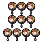  10 Pcs Miniature Cooking Set Egg Pan Doll House Accessories Fried Toy