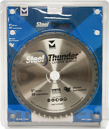 729001 48-Tooth Professional Grade C-6 Carbide Blade for Mild Steel, 9" Blade X  - Picture 2 of 12