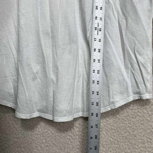 Eileen Fisher Shirt Damen M weiß Knopfleiste Langarm Bio Baumwolle Karriere - Bild 7 von 11