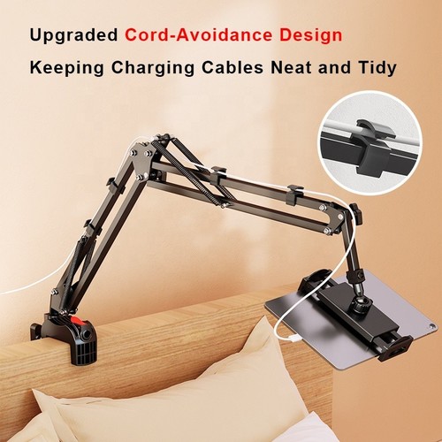 Adjustable Mobile Phone Tablet Holder Stand for Bed Desk Lazy Viewing USA Seller - Picture 2 of 6