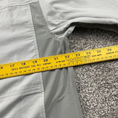 Simms Shirt Men Medium Gray Performance Nylon Vented Fishing Hiking Camp Outdoor - Picture 13 of 18