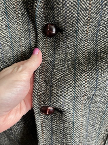 PENDLETON Wool Tweed Leather Patch Sleeve Professor Blazer Sport Coat Jacket 44L - Picture 3 of 13