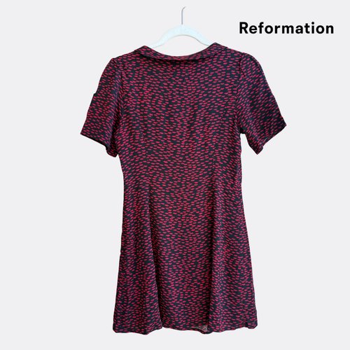Reformation Neta Dress – French Kiss – Size 2 – NWT – Short Sleeve Mini Dress - Picture 6 of 7