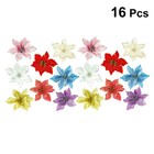  16 PCS Gold Christmas Decorations Artificial Garland Ornaments Tree