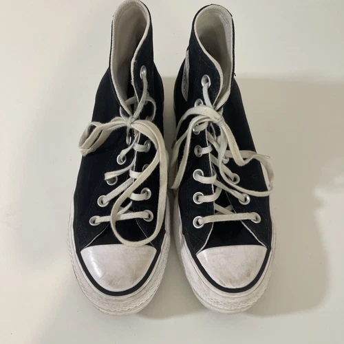 Taglia 6 5 Converse Chuck All Star Platform High nere