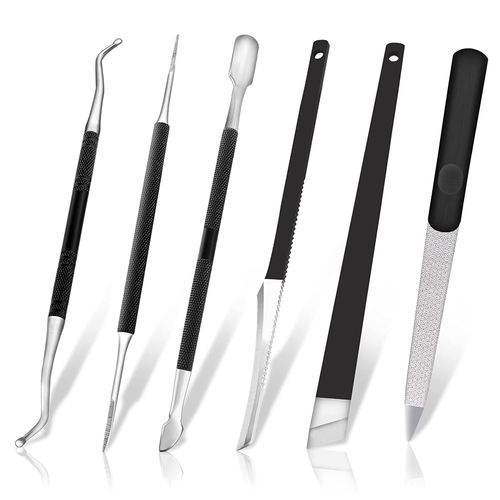 Kit pedicura una encarnada 6 piezas acero inoxidable herramientas cuidado pies - Imagen 10 de 12