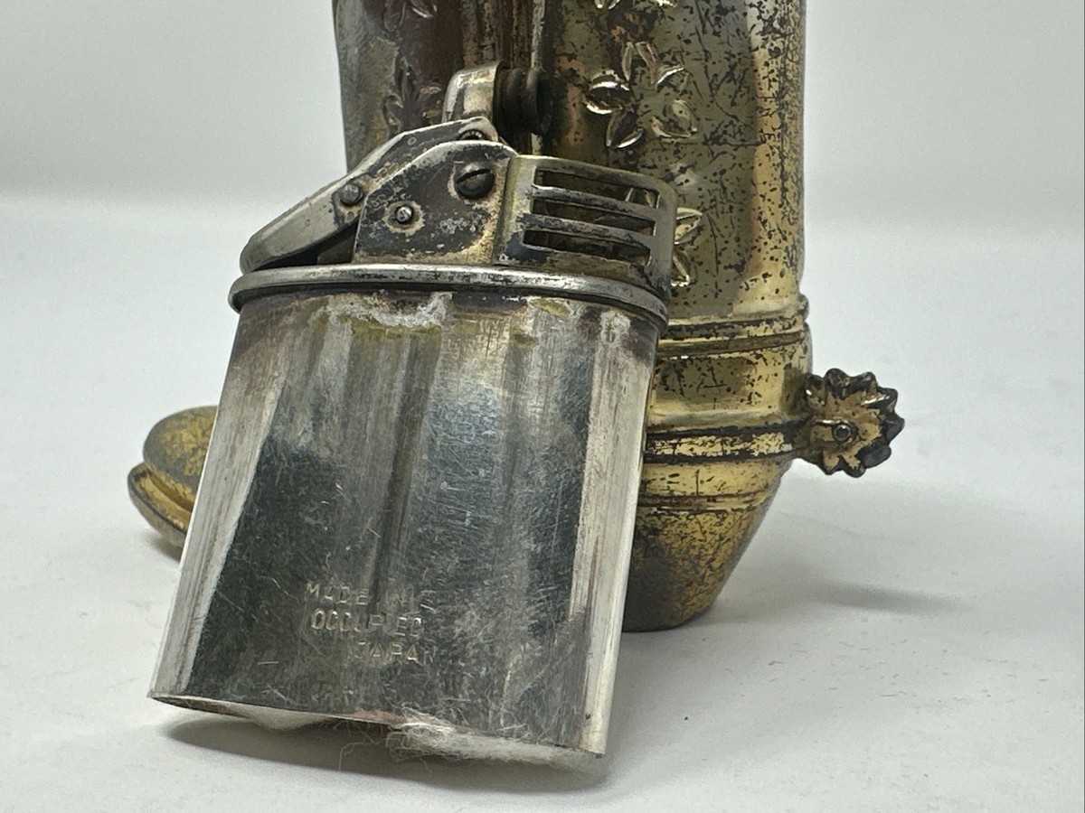 Vintage Cowboy Boot Table Lighter – Western Figural – 3.5