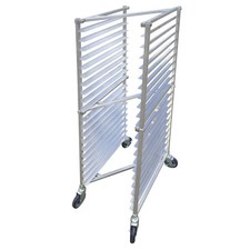 HUBERT Aluminum 20 Pan Mobile Nesting Bun Pan Z-Rack 20 1/4"L x 26"W x 70 1/2"H