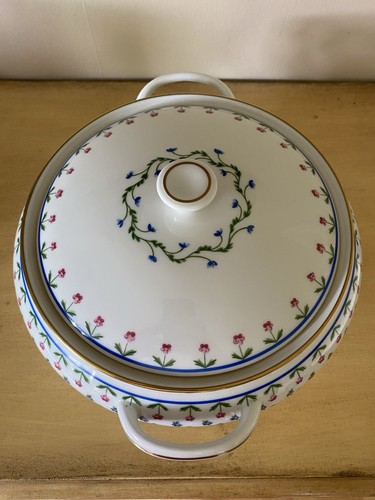 CERALENE “LAFAYETTE” Footed Large SERVING DISH With Lid/Handles Limoges France - Picture 8 of 24