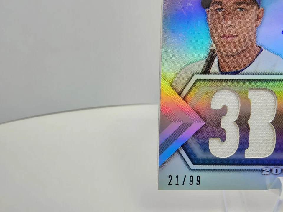 Topps Triple Threads Brett Lawrie #143 2012 con tarjeta automática, recuerdos 21/99 radiocontrol Foto 3 de 4