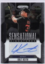 2025 Panini Prizm Colt Keith Sensational Signatures Auto Detroit Tigers