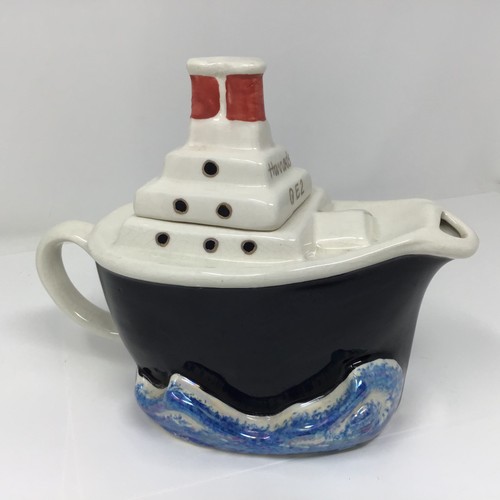 TETERA HARRODSQE2 Ship porcelana por Tony Carter Inglaterra años 50’s - Imagen 2 de 6