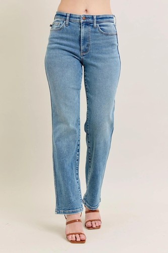 Jeans rectos vintage Judy azul talla completa Hw talla grande - Imagen 22 de 23